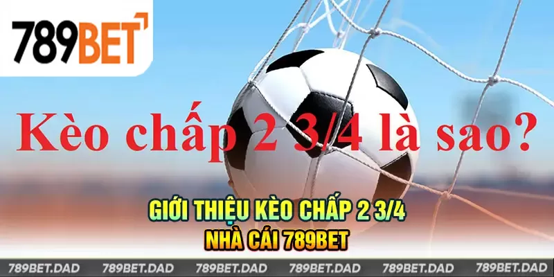 Kèo chấp 2 3/4 tại 789bet